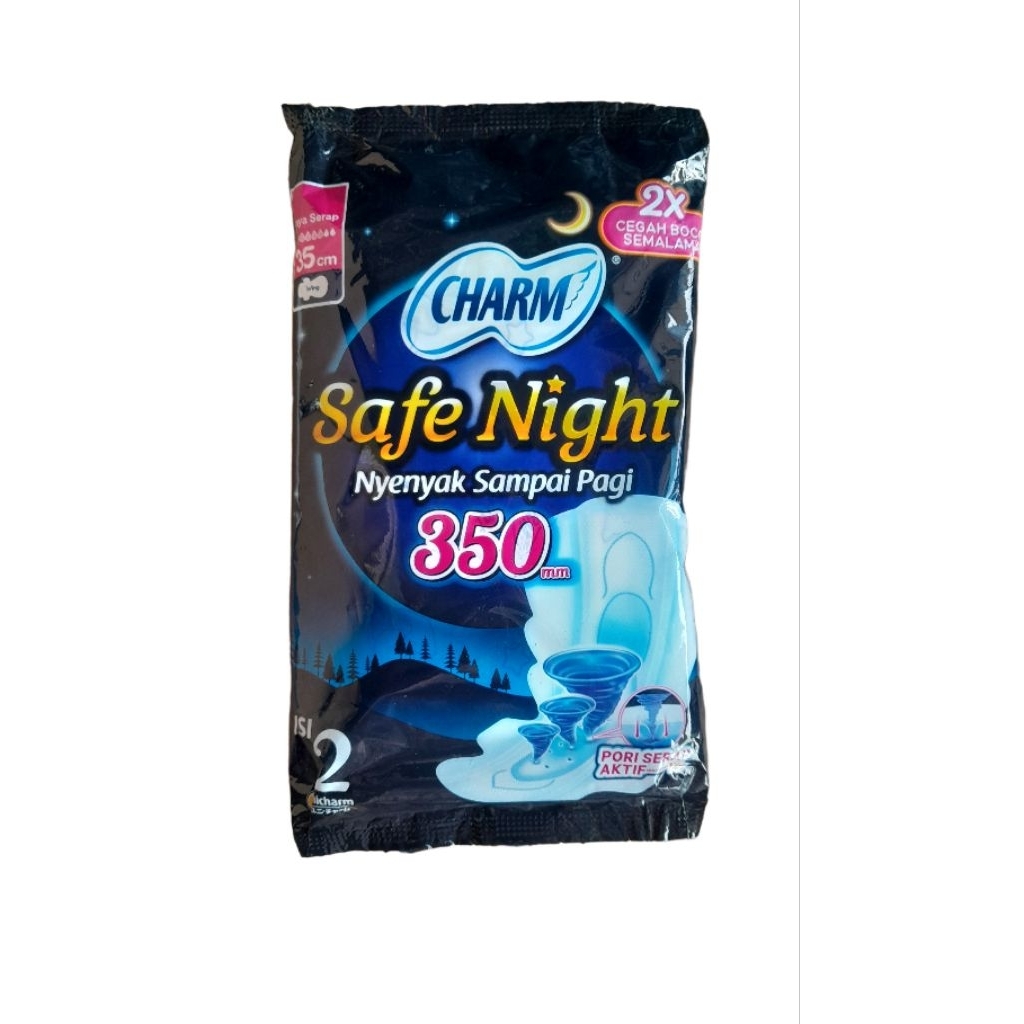 Charm Safe Night 35 cm Sachet 10 bungkus isi 2