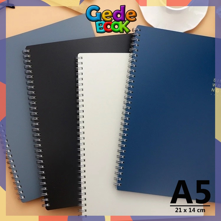 

Notebook Ring A5 Hard Cover Kertas Garis Buku Catatan Model Kantor Dewasa Buku Tulis - 5857