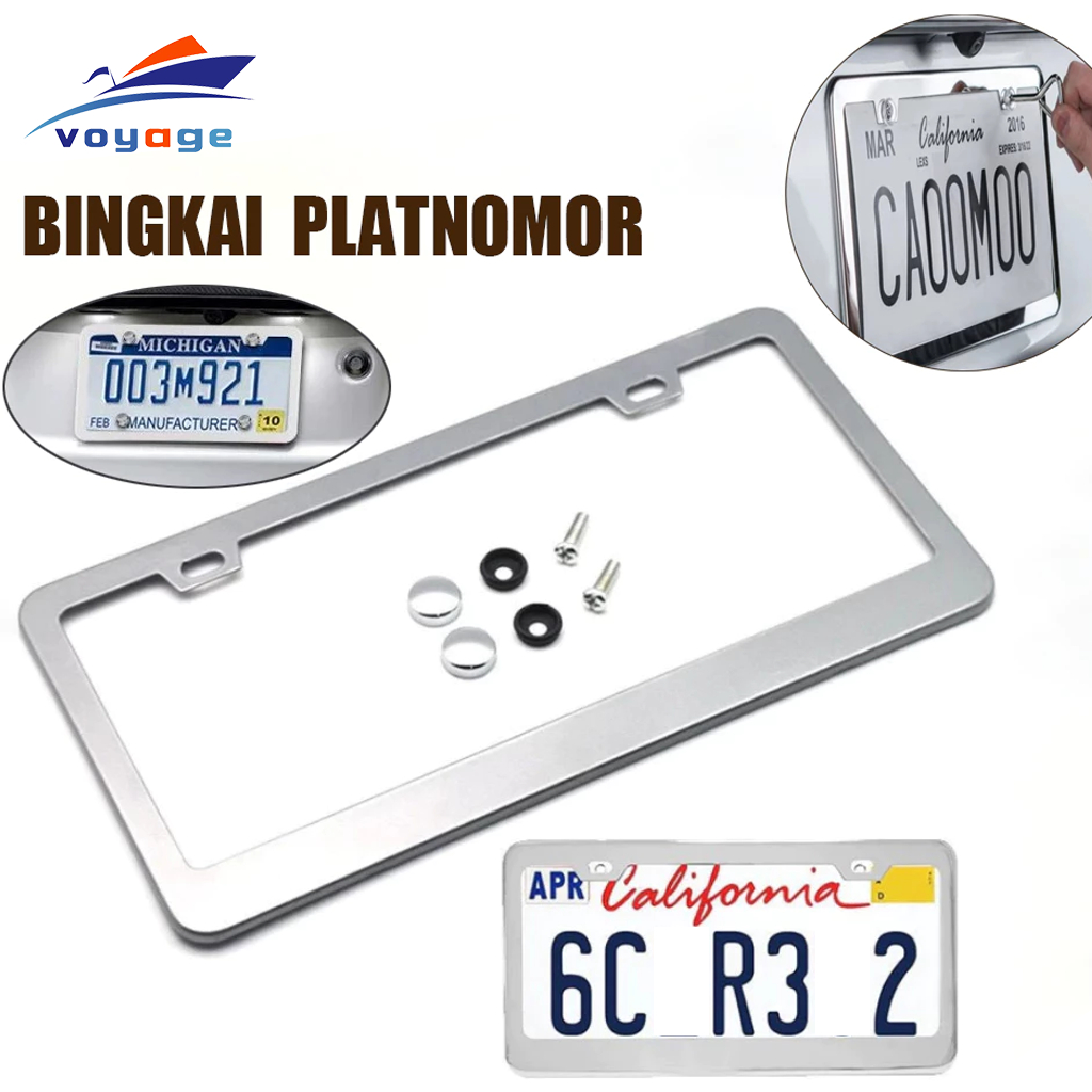 Frame Plat Nomor Mobil/Frame Plat Nomor Kendaraan Bahan Stainless Bingkai Plat Nomor
