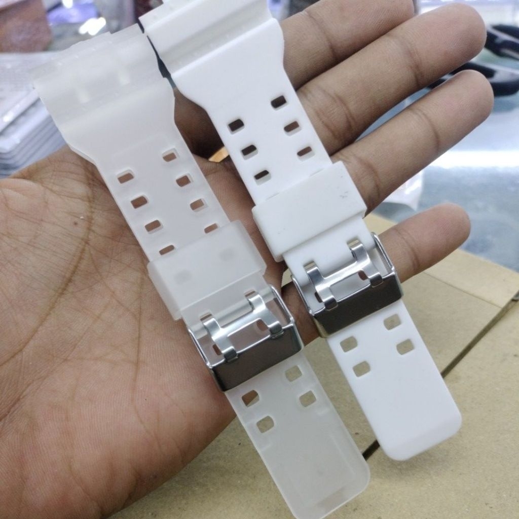 Tali Jam Tangan G-Shock Ga 100 bening dan putih