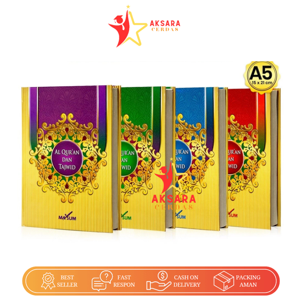 Alquran Dan Tajwid Wakaf Masum Ukuran Kecil A5 15 x 21 Cm Non Terjemahan Dan Latin