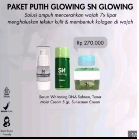 PAKET PUTIH GLOWING SN GLOWING