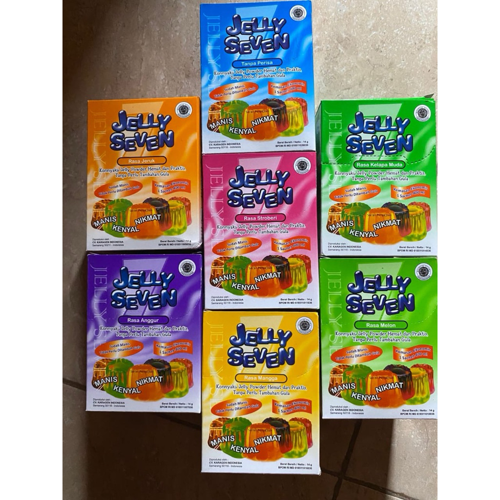 

ECER 1 PCS JELI SEVEN SUDAH MANIS TDK PERLU GULA 14g