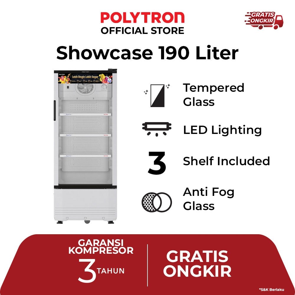 POLYTRON Showcase 190 Liter SCN 190 - SCN 140 - SCN140X