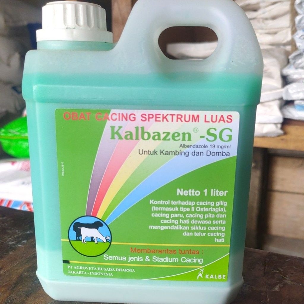 Kalbazen-SG ( Obat cacing ampun untuk domba dan kambing 1 Liter