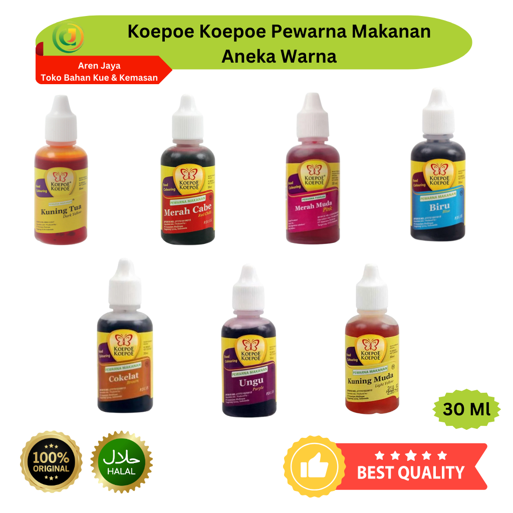 

Koepoe Koepoe Pasta Pewarna Makanan Food Colouring Sumbo All Variant 30 Ml Original