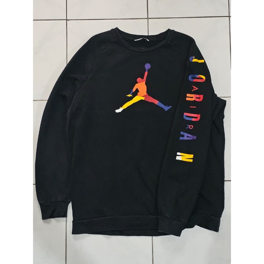 Crewneck Nike Air Jordan Logo Full Color Spellout