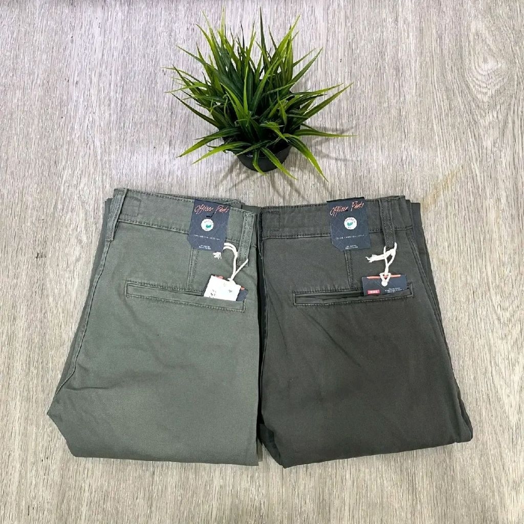 celana chinos cardinal original Slimfit Stretch Pria Panjang