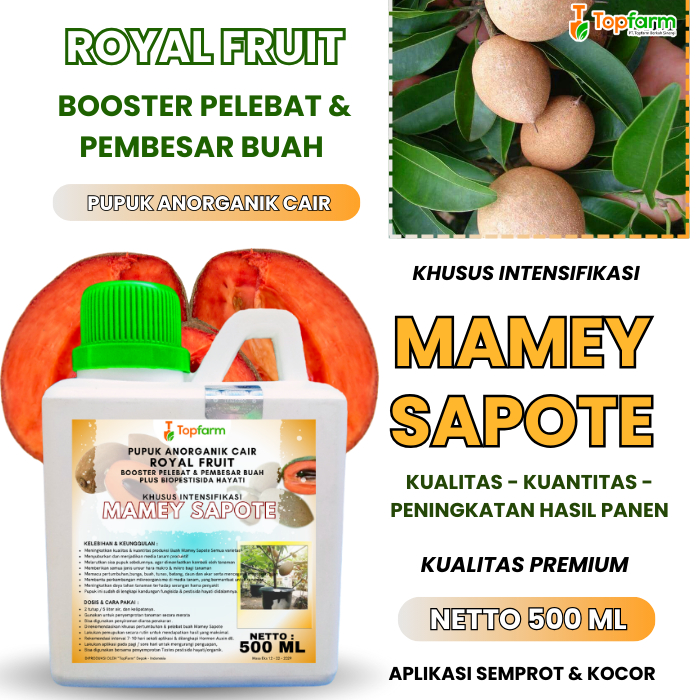 Pupuk Booster Mamey Sapote/ Pupuk Tanaman mamey Sapote/ Pupuk Merangsang Melebatkan Buah mamey Sapot