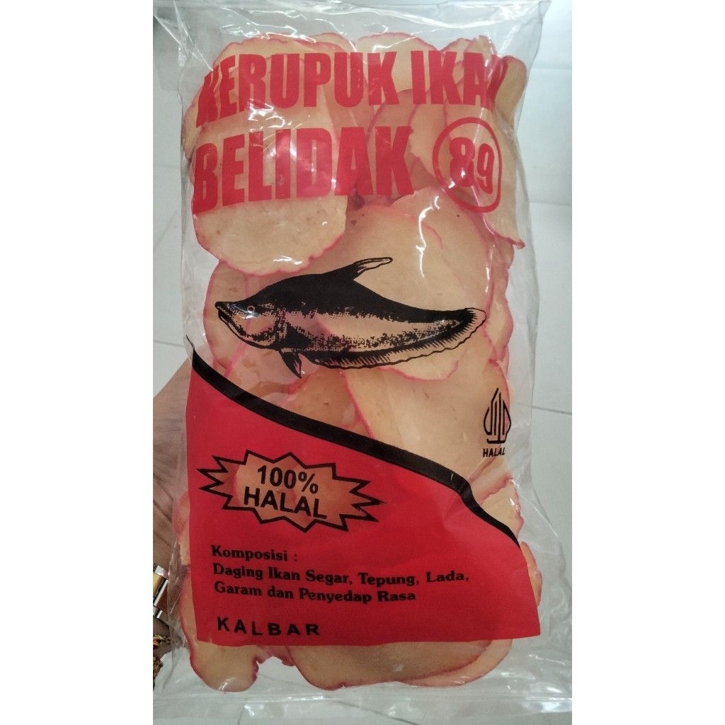 Kerupuk Ikan Belidak 89 / Krupuk Ikan Belida / Kerupuk Ikan Pipih / Kerupuk Ikan Asli Pontianak / Kr
