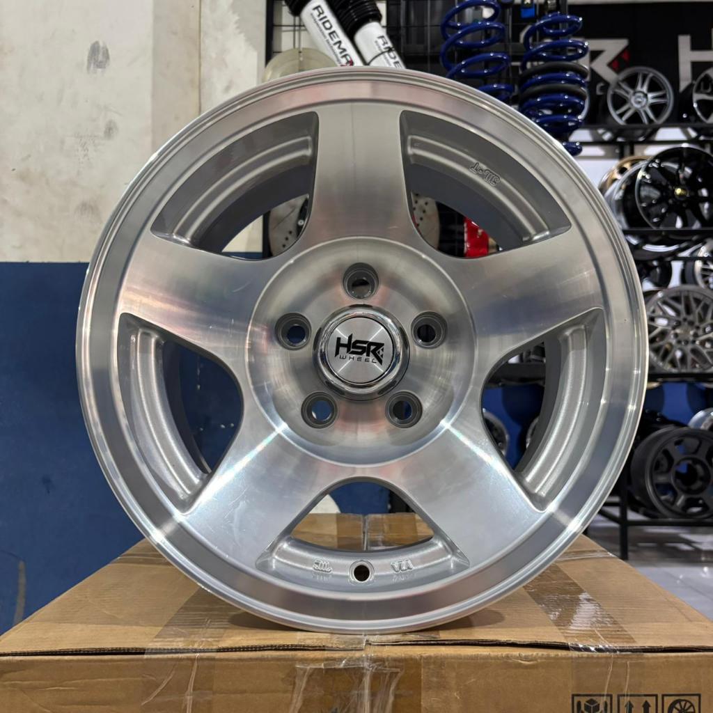 Velg Racing Ring14 Silver Polish Lubang 5 untuk Grandmax L300 Carry APV DLL | HSR SIPIROK R14