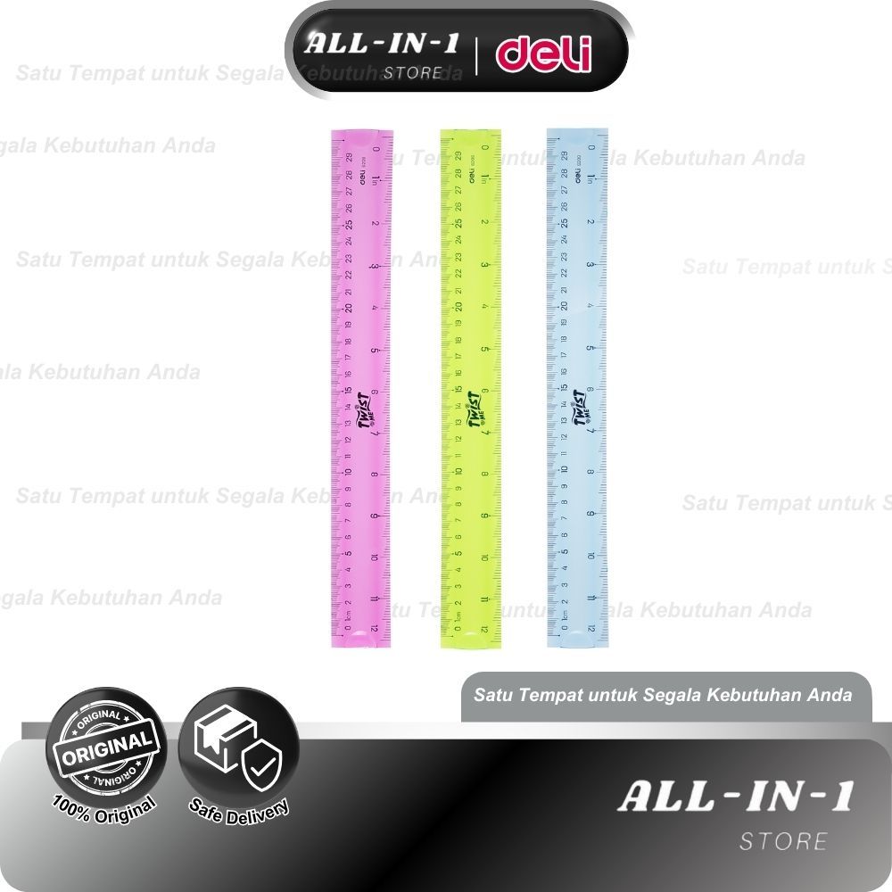 

Deli Penggaris Lipat Flexible untuk penggunaan ringkas dan portable 30cm E6209
