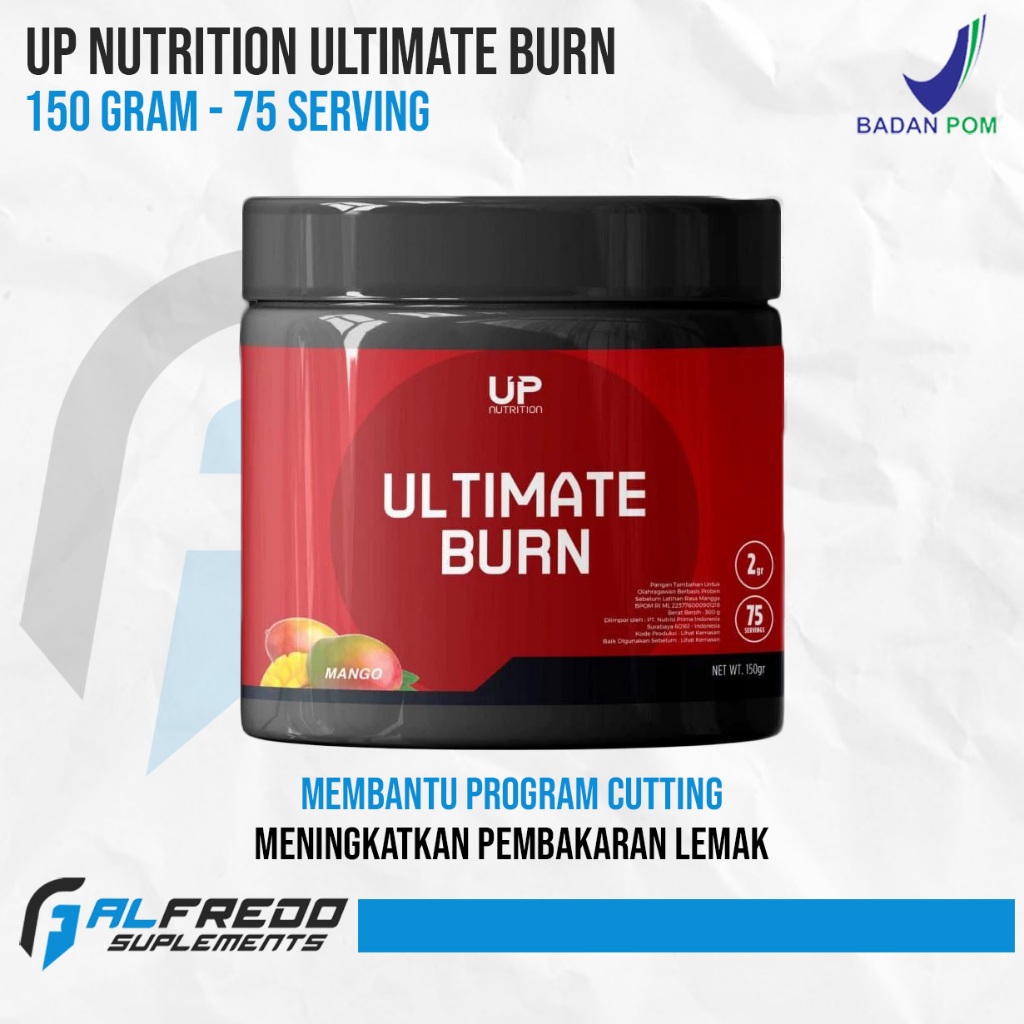 UP Nutrition Ultimate Burn 75 Serving Suplemen Pembakar Lemak Fat Burner