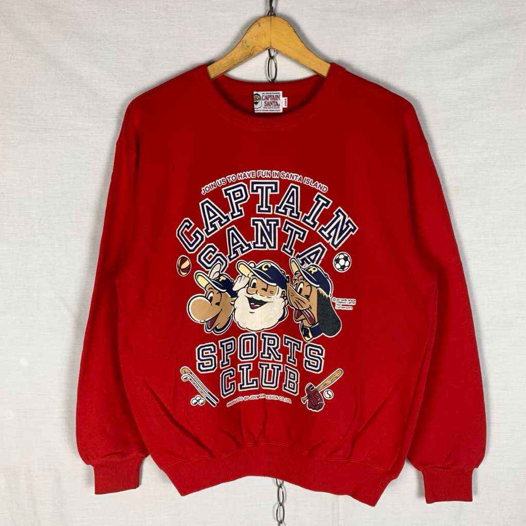 Vintage Captain Santa Sweatshirt Crewneck