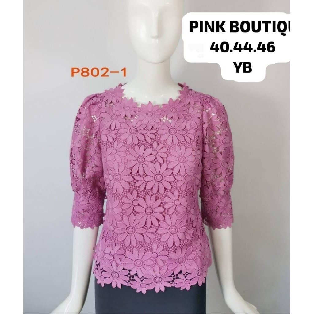 Blus Pink boutique mewah Kode p802-1 bangkok