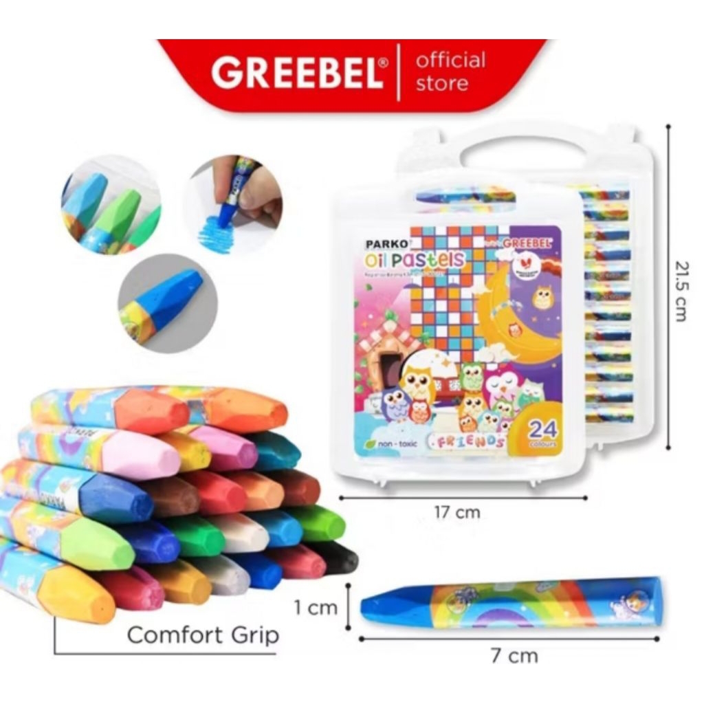 

Crayon oil pastel Parko 24 Warna