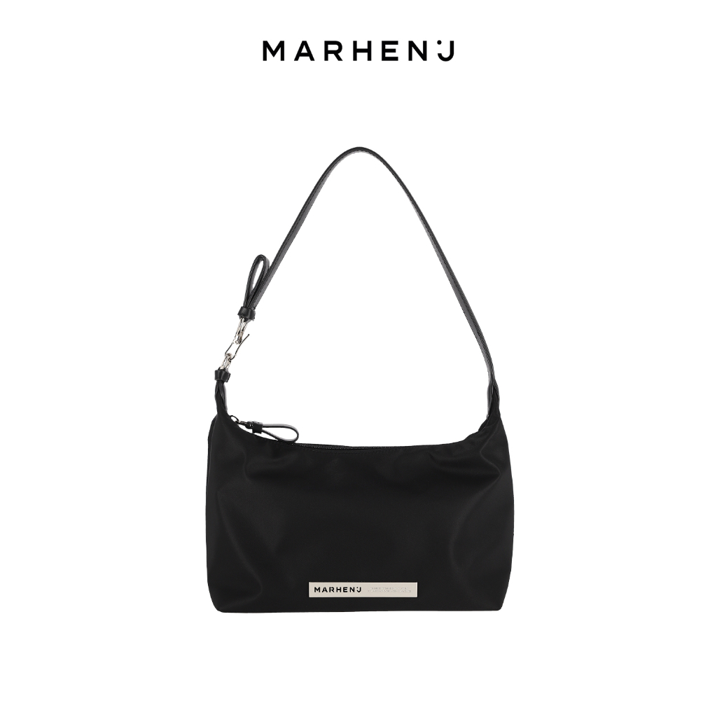 MARHEN.J Amely Hobo Bag Korea Lightweight Recycled Nylon Shoulder Bag Zipper Closure