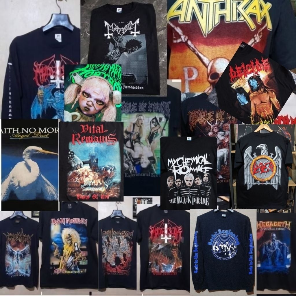 kaos band SAMAEL/BROKENHOPE/DEICIDE/DISGORGE/VADER/DISMEMBER/DEICIDE