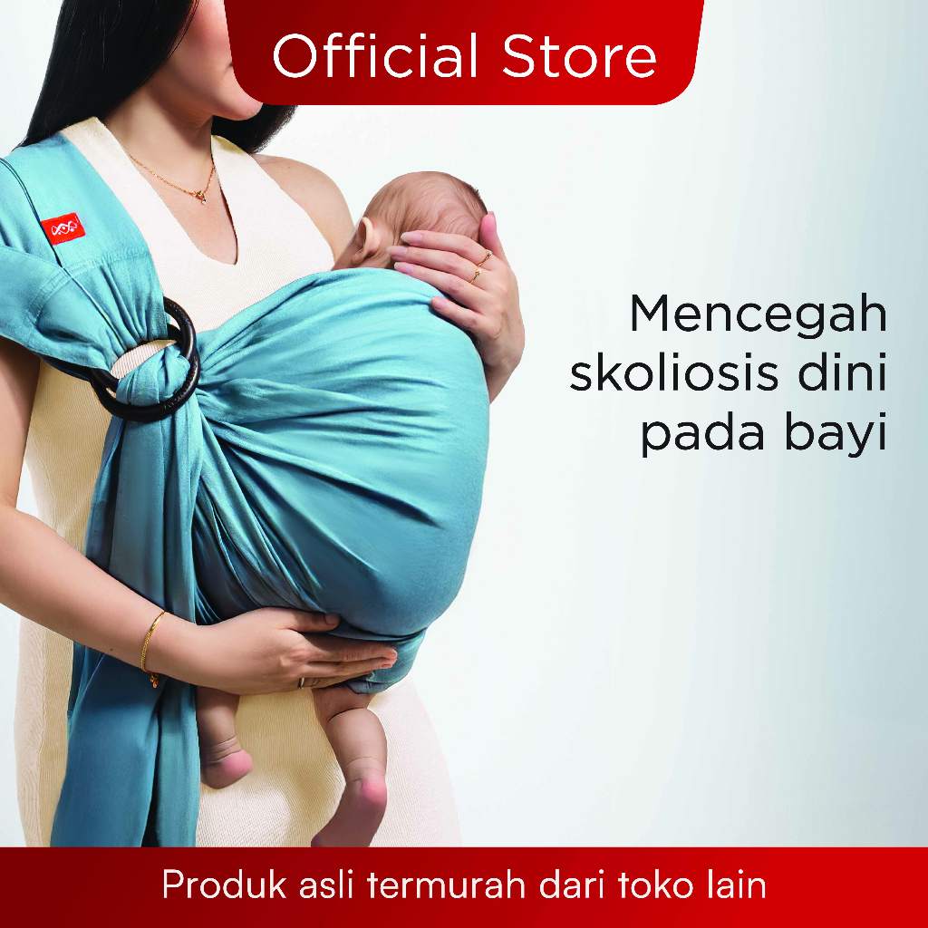 Mamaway / Gendongan Bayi ANTI PEGAL / Tahan 75 Kg, Utk 0-10 Thn / Baby Ring Sling