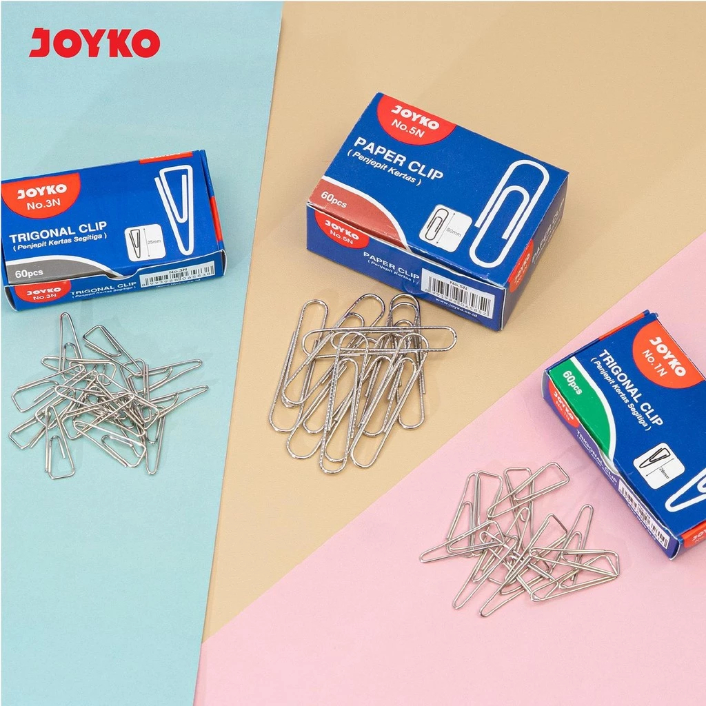

JOYKO Trigonal Paper Clip Klip Penjepit Kertas Segitiga No.1~5N