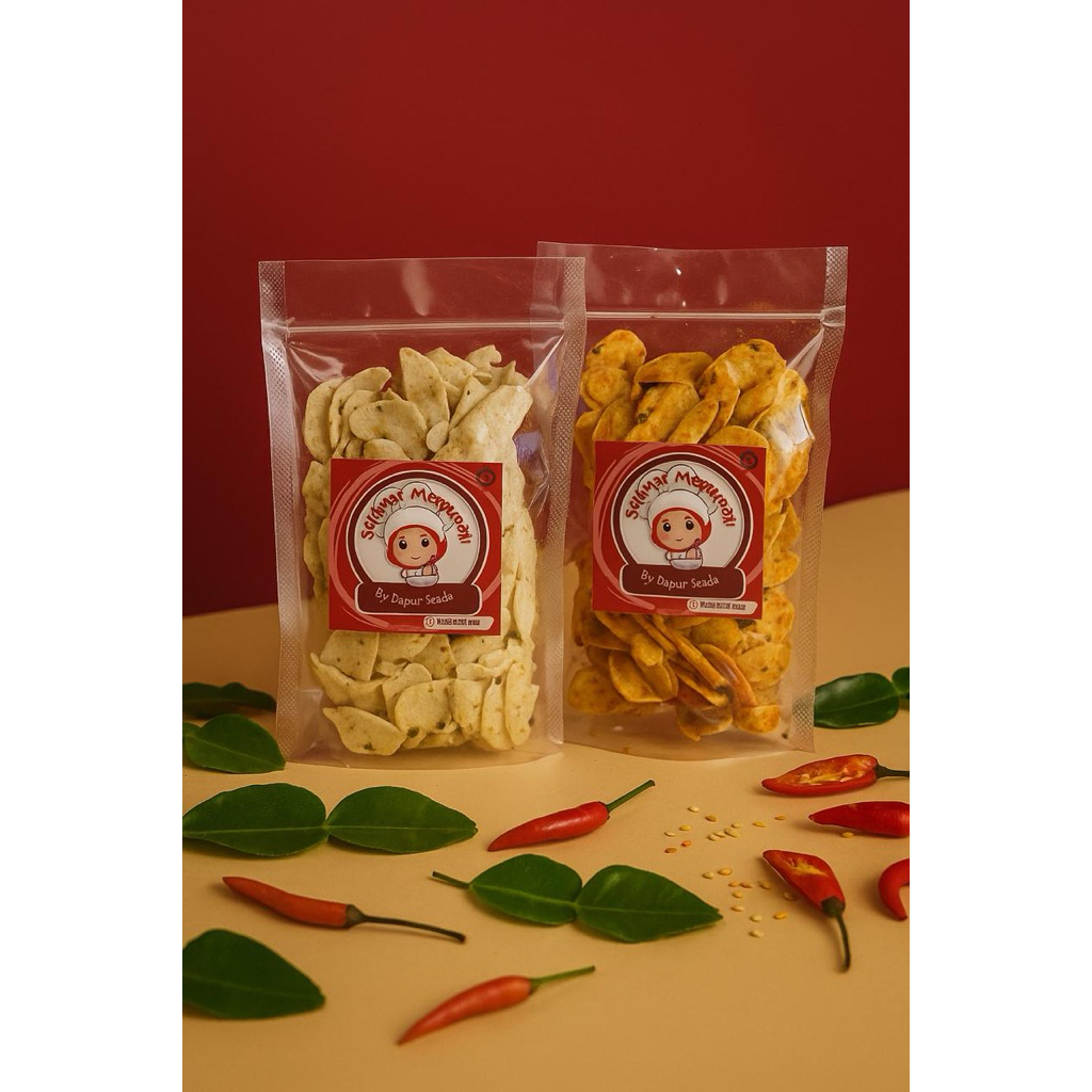 

Otak-otak Crispy isi 50gr- keripik otak-otak pedas asin daun jeruk - Food - Cemiln Snacks