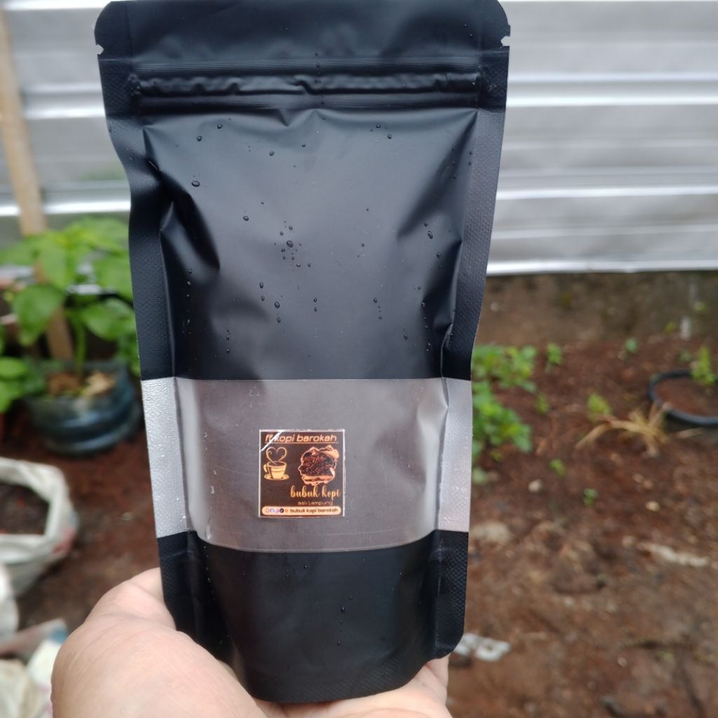 

bubuk kopi robusta murni asli Lampung kemasan 500g