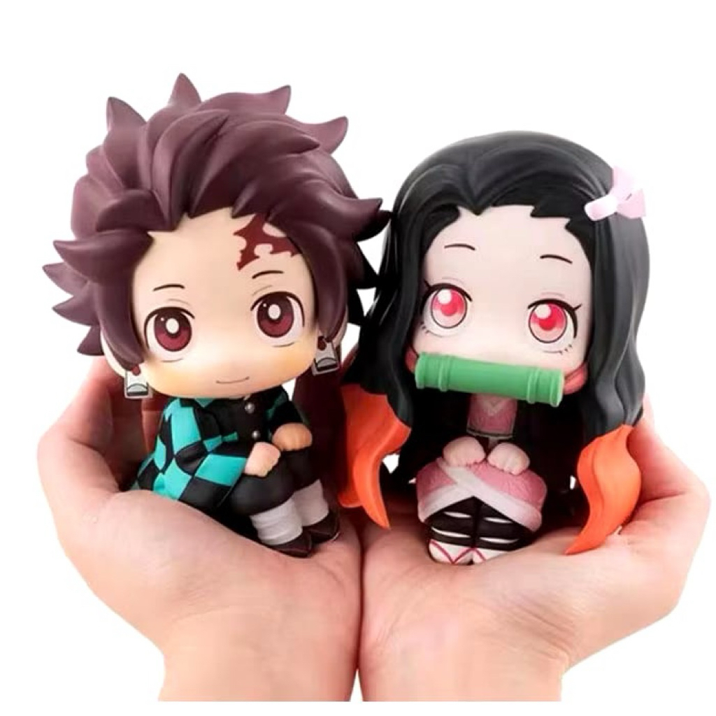Action figure set Tanjiro Nezuko chibi Kimetsu No Yaiba