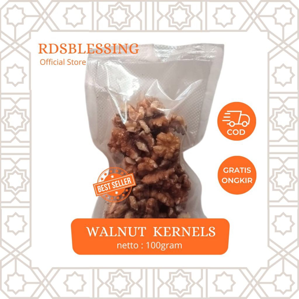

Walnut kernels 100 gram/kacang walnut mentah 100gram
