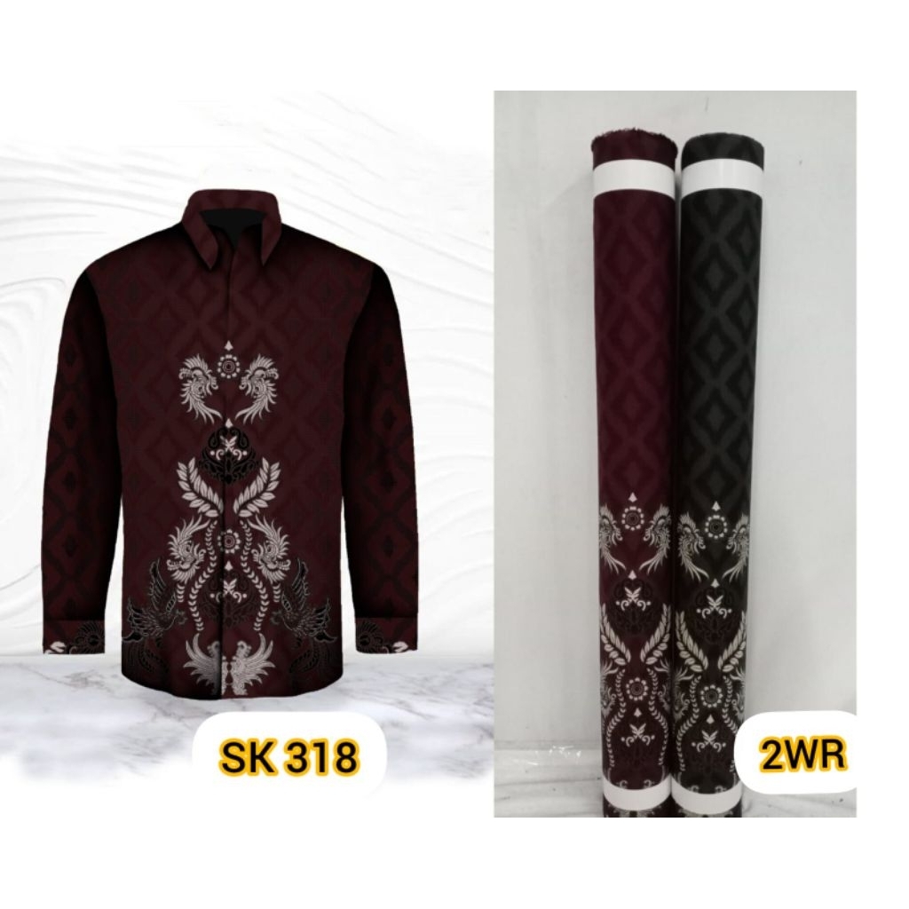 Kemeja pria batik katun halus adem furing dan non furing