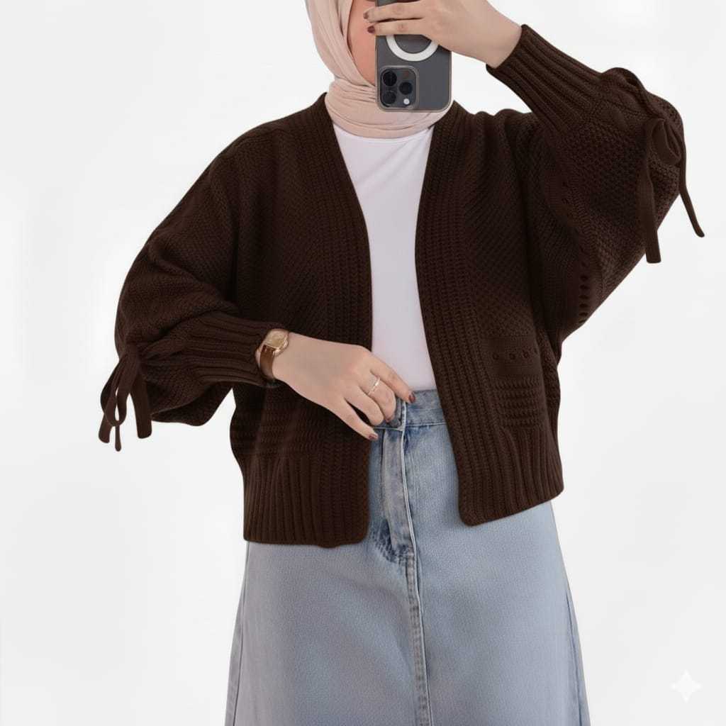New Deals Balero Namie Cardigan Rajut Top Outerwear Knit Cardy Batwing Wanita