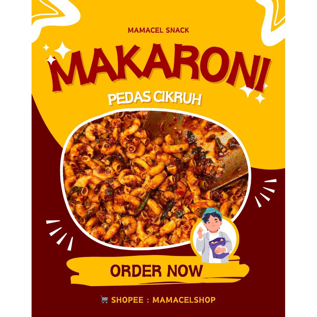 

MAKARONI CIKRUH PEDAS DAUN JERUK RENYAH KRISPI 100GR | CEMILAN SNACK NAGIH
