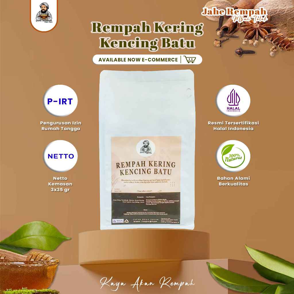 

Racikan Rempah Kering Kencing Batu – 100% Herbal Alami Untuk Kesehatan Ginjal & Saluran Kemih