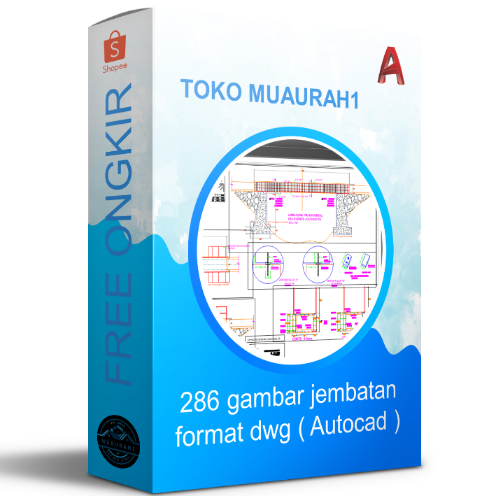 286 gambar jembatan format dwg ( Autocad ) untuk referensi belajar