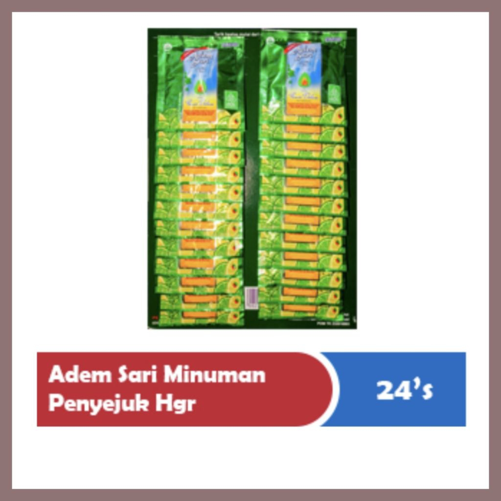

Adem Sari Minuman Penyejuk 24 Sachet