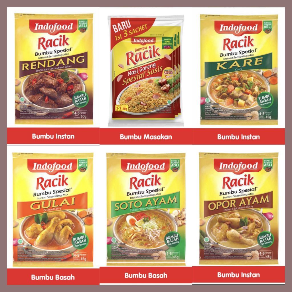 

Indofood Bumbu Racik Instant Ayam Goreng || Sayur Sop