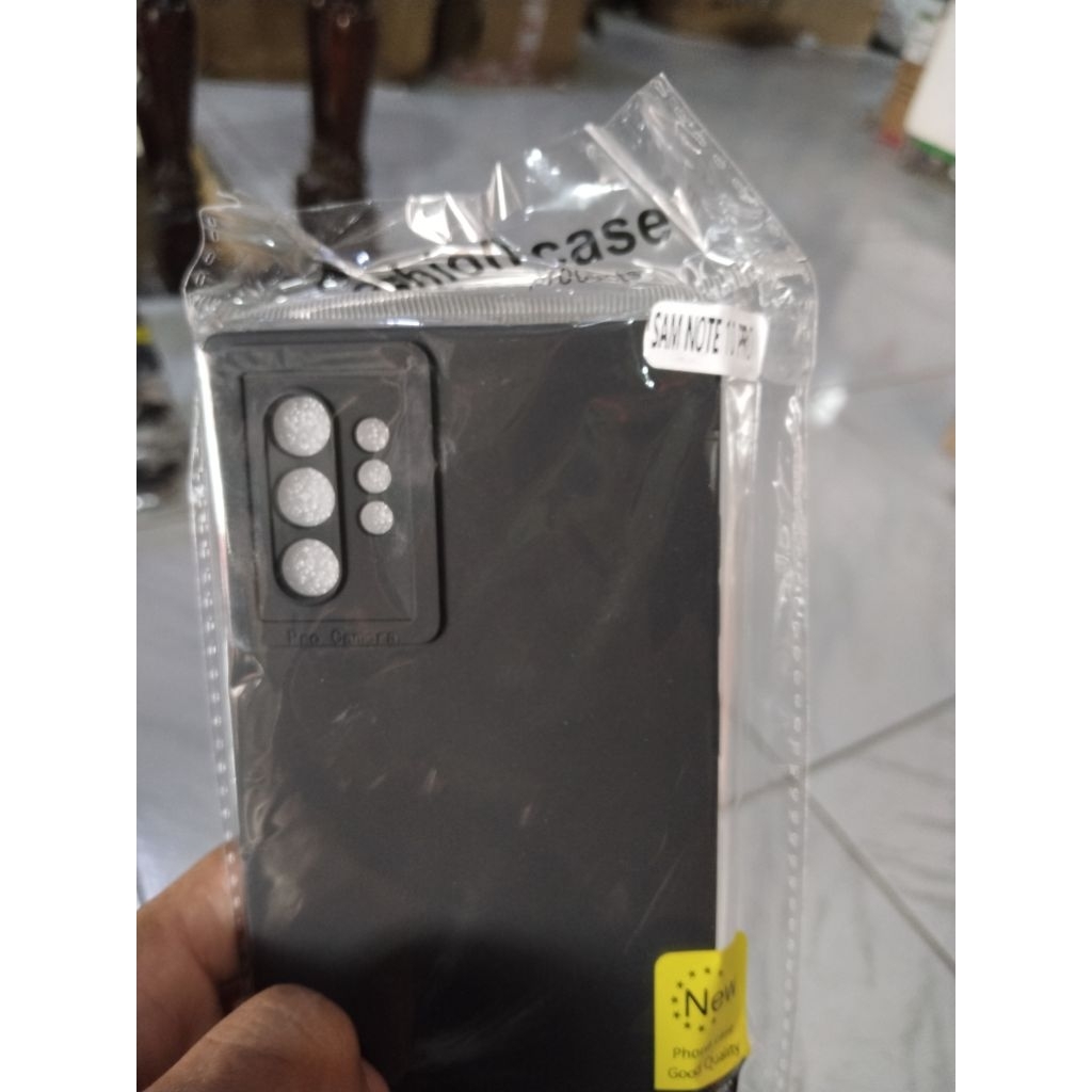 Casing Samsung Galaxy Note 10 Plus SoftCase Black Matte