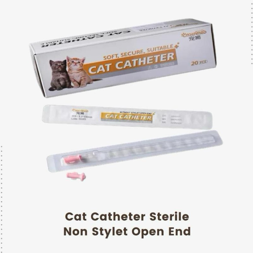 Cat Catheter Non-Stylet | Kateter Kucing Urinary Catheter Tanpa Stylet