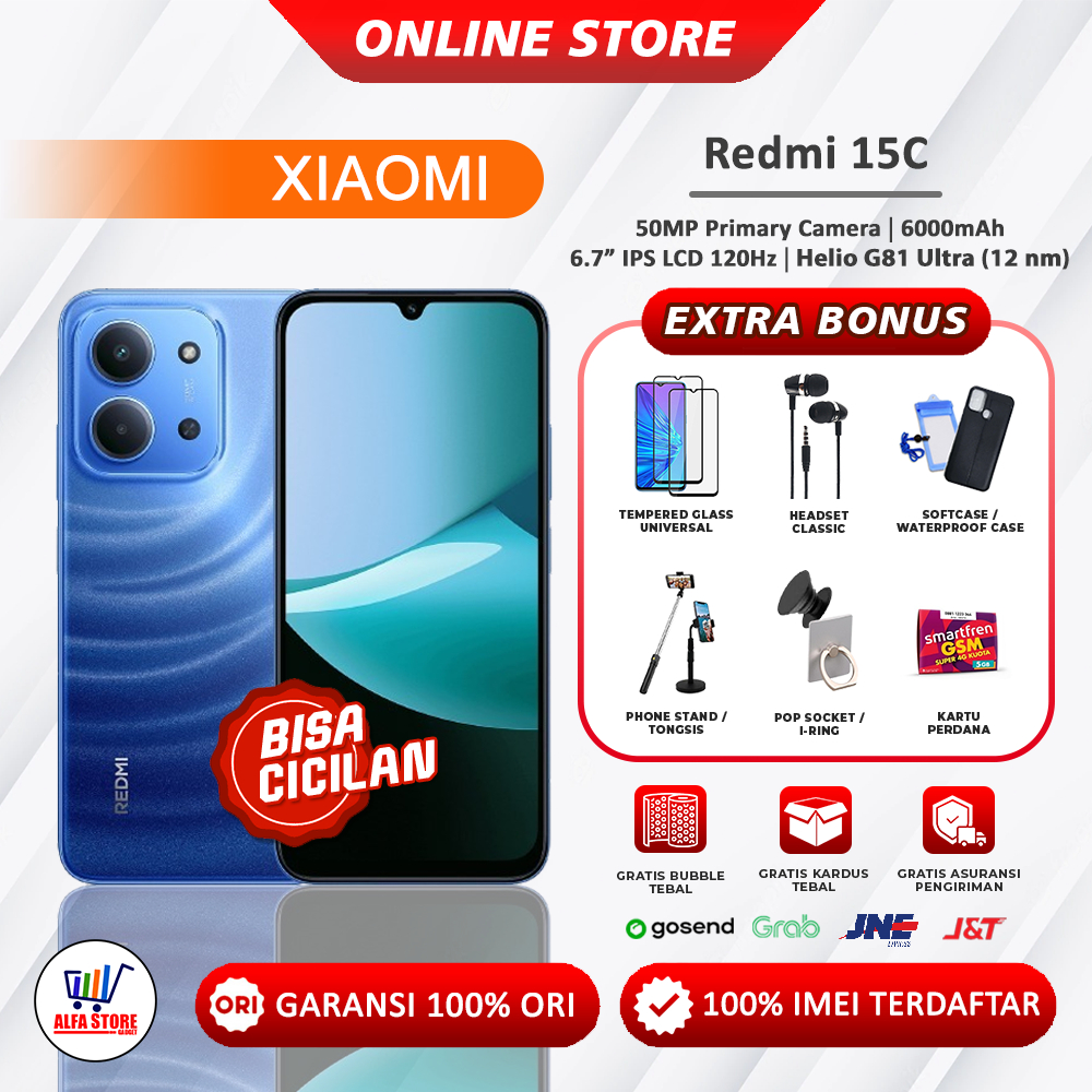 Xiaomi Redmi 15C RAM 6/128GB - 8/256GB Garansi Resmi