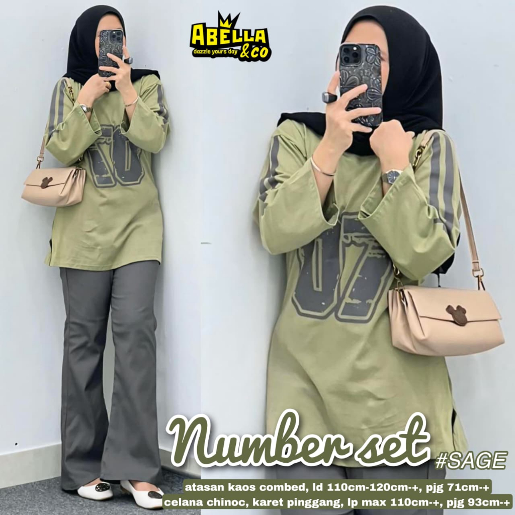Pakaian Wanita HQ NUMBER SET From AbELLA FASHION STORE