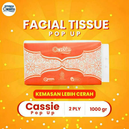 Tissue Cassie Refil Pop Up 1000gram / Tisu Cassie Pop Up 1000gram