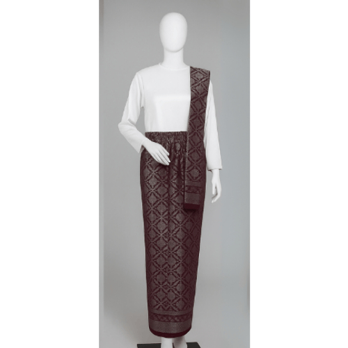 HOT DEALS ROK MOTIF SONGKET BAHAN KATUN SPAN DAN SELENDANG JADI SIAP PAKAI ROK SELENDANG SONGKET ROK