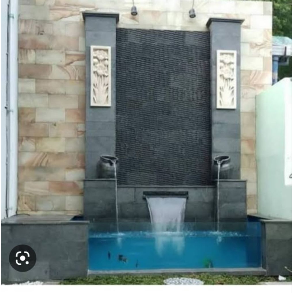Taman air mancur minimalis...