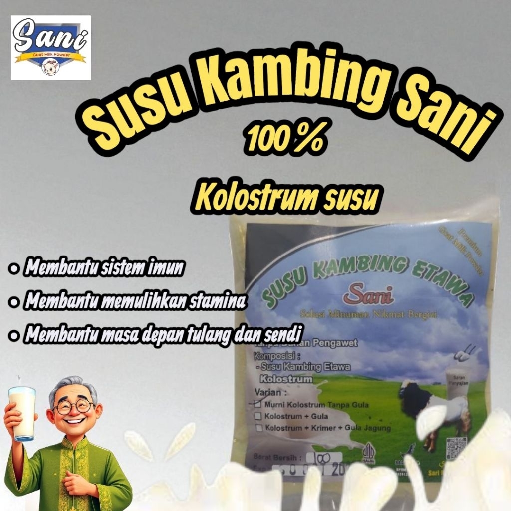 

KOLOSTRUM susu kambing murni 100g/ 1ons