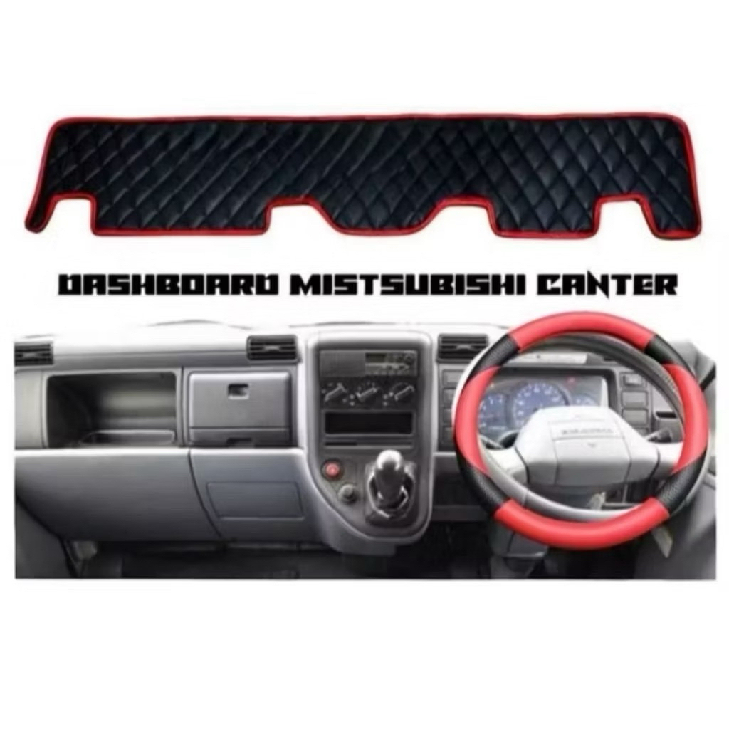 alas dasbor mobil truk canter kulit sintetis premium anti air