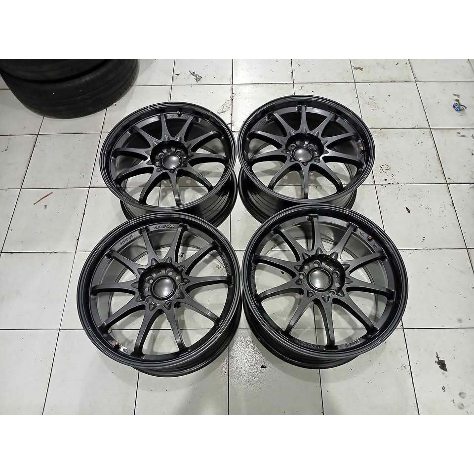 VELG MOBIL RACING CE28 RING 18 LEBAR 8 LUBANG BAUT PCD 5X100, 5X114 PELEK