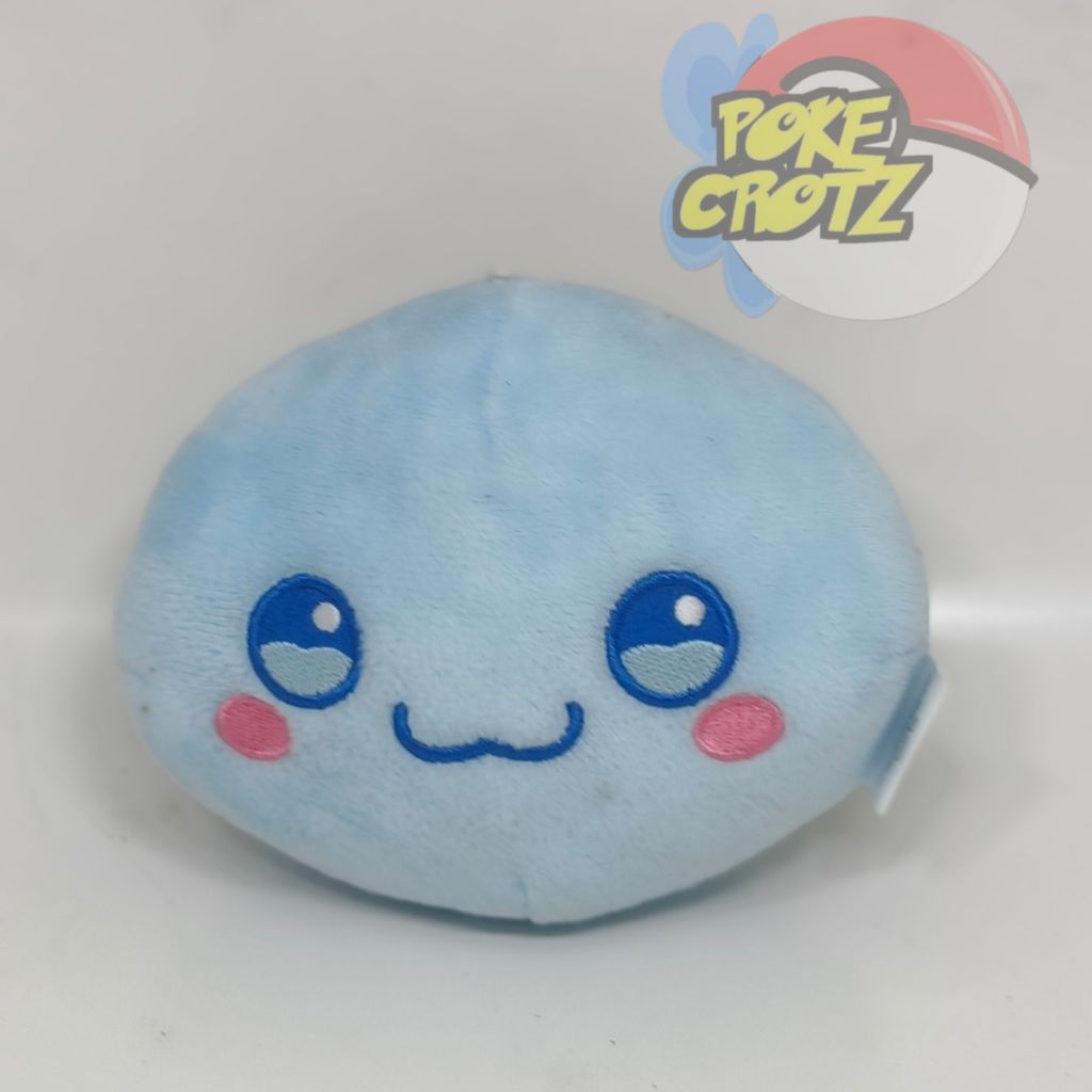 Boneka game online RO Monsters poring biru blue timezone Plush Doll 13cm keychain gantungan kunci