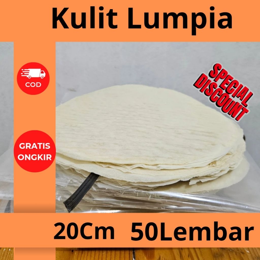 

Kulit Lumpia Isi 50 Lembar Spring Roll