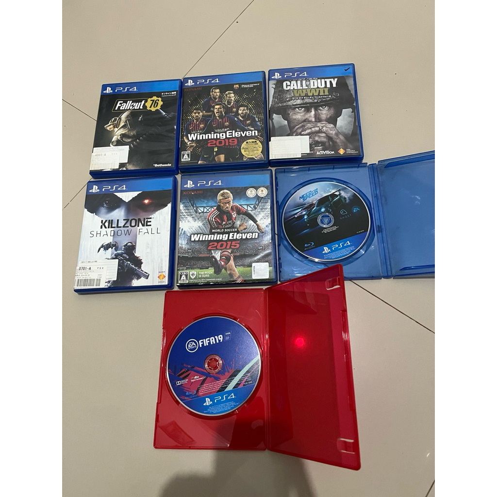 BD pes winning eleven 2019 ,kill zone shadow fall,Fallout76,call of duty WW2,Need for speed,fifa19,w
