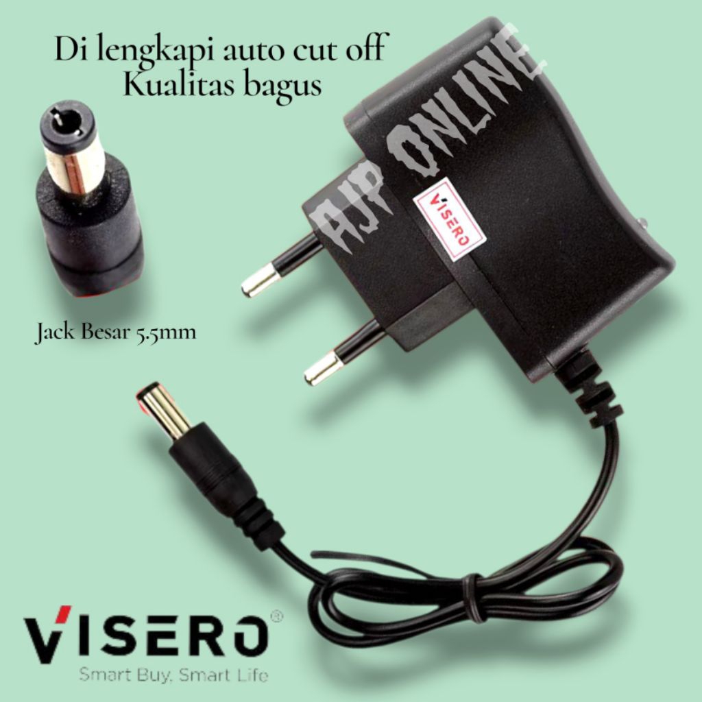 Cas Senter Kepala Jack Besar kualitas bagus Charger senter Mikachi