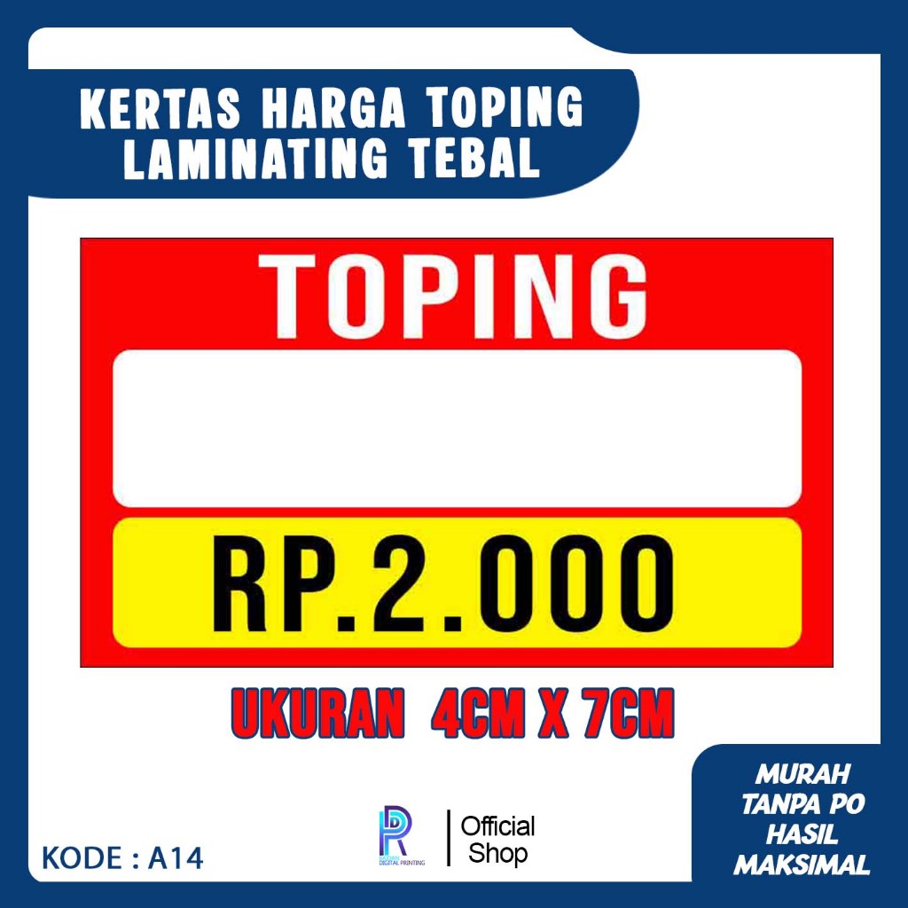 

KERTAS TOPING SEBLAK LAMINATING , KERTAS HARGA SEBLAK , KERTAS HARGA TOPING SEBLAK LAMINATING A1